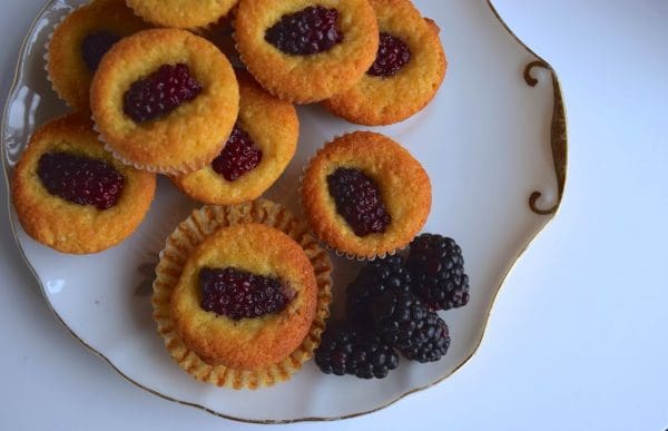 Almond Blackberry Muffins