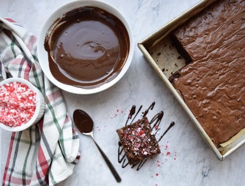Peppermint Cocoa Brownies