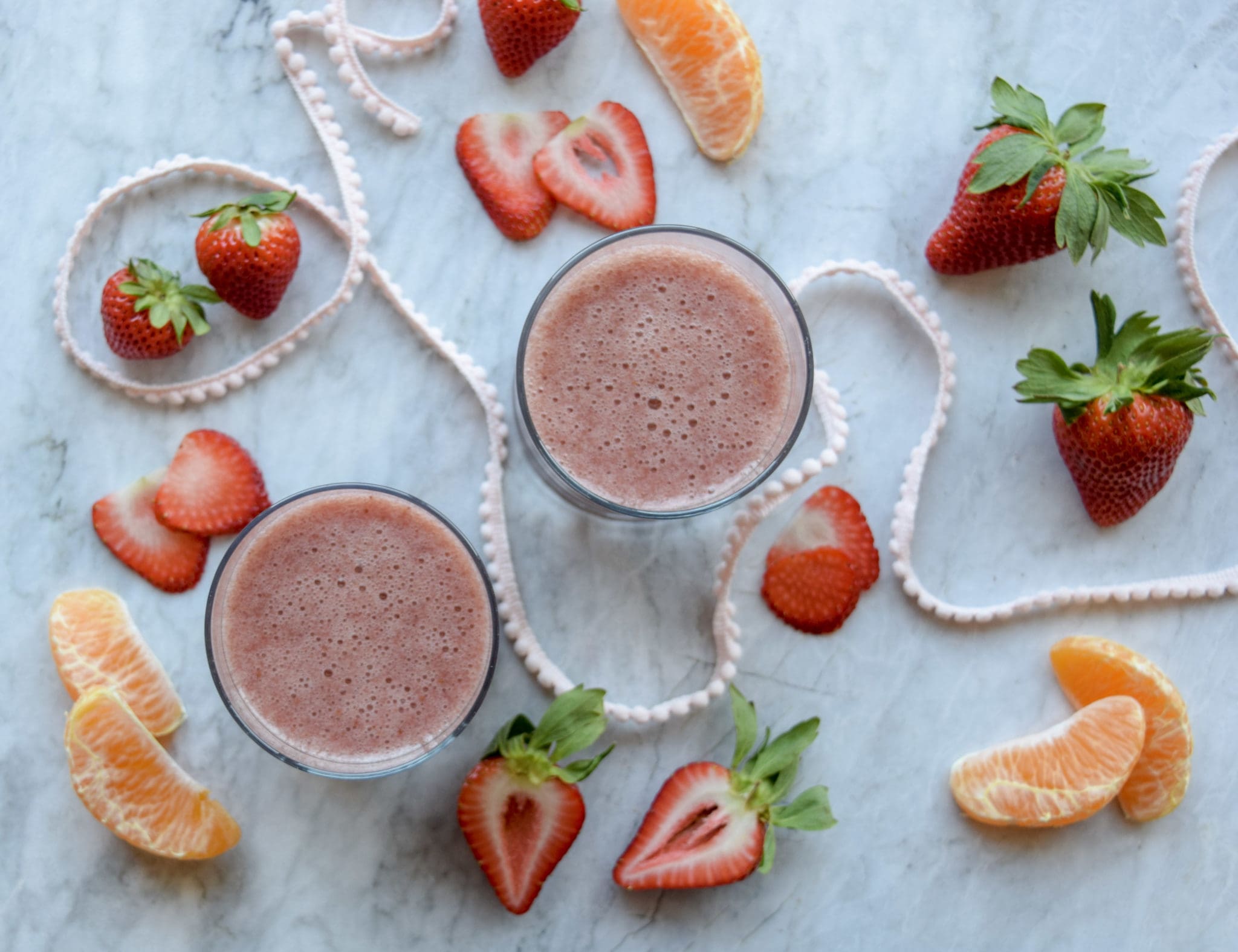 Strawberry Sunshine Smoothie DrizzleKitchen