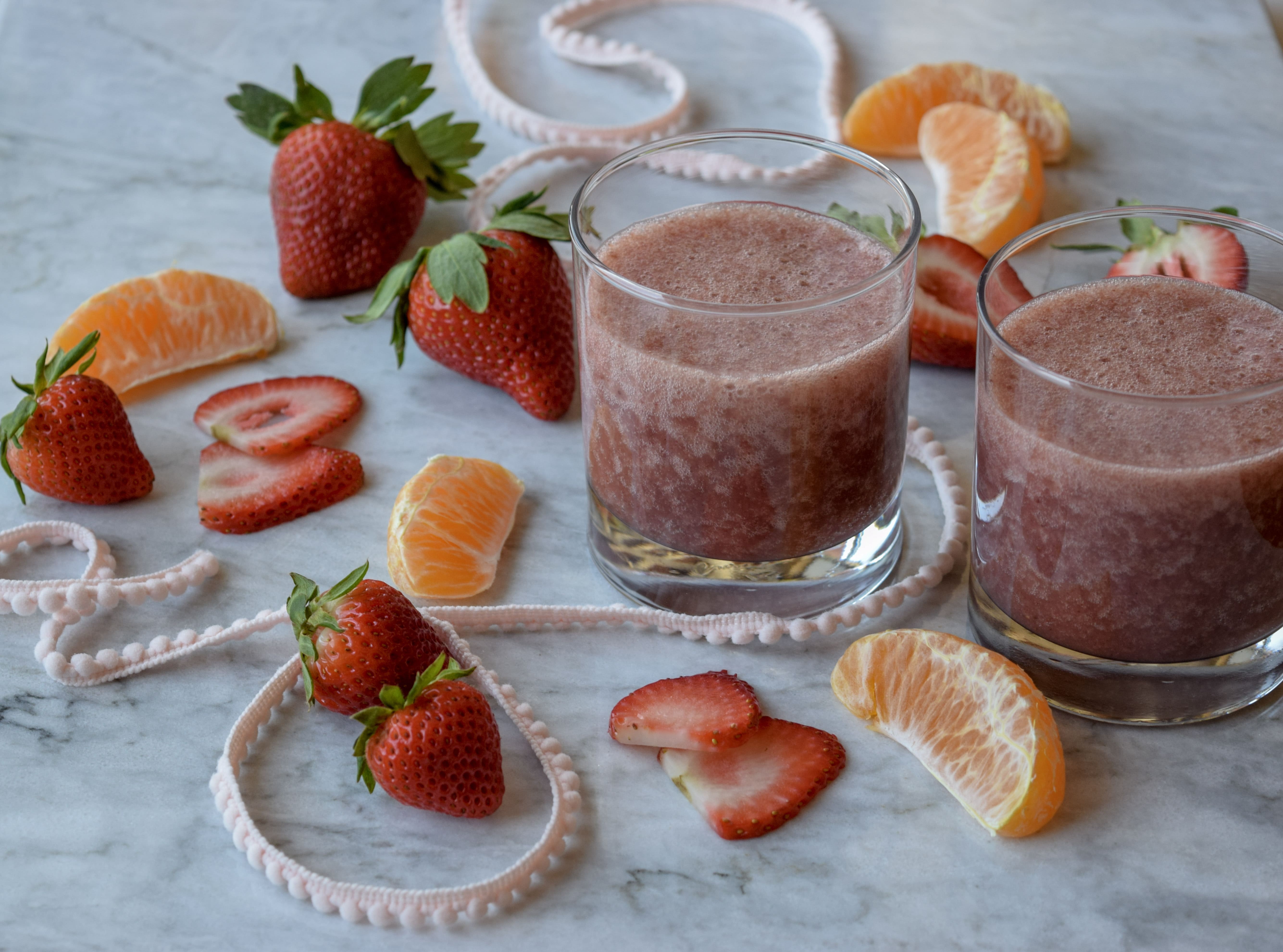 Strawberry Sunshine Smoothie DrizzleKitchen