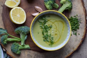 Creamy Broccoli-Lemon Soup (without cream!)