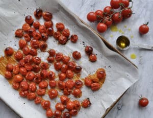 Quarantine Kitchen: Olive Oil Roasted Grape Tomatoes