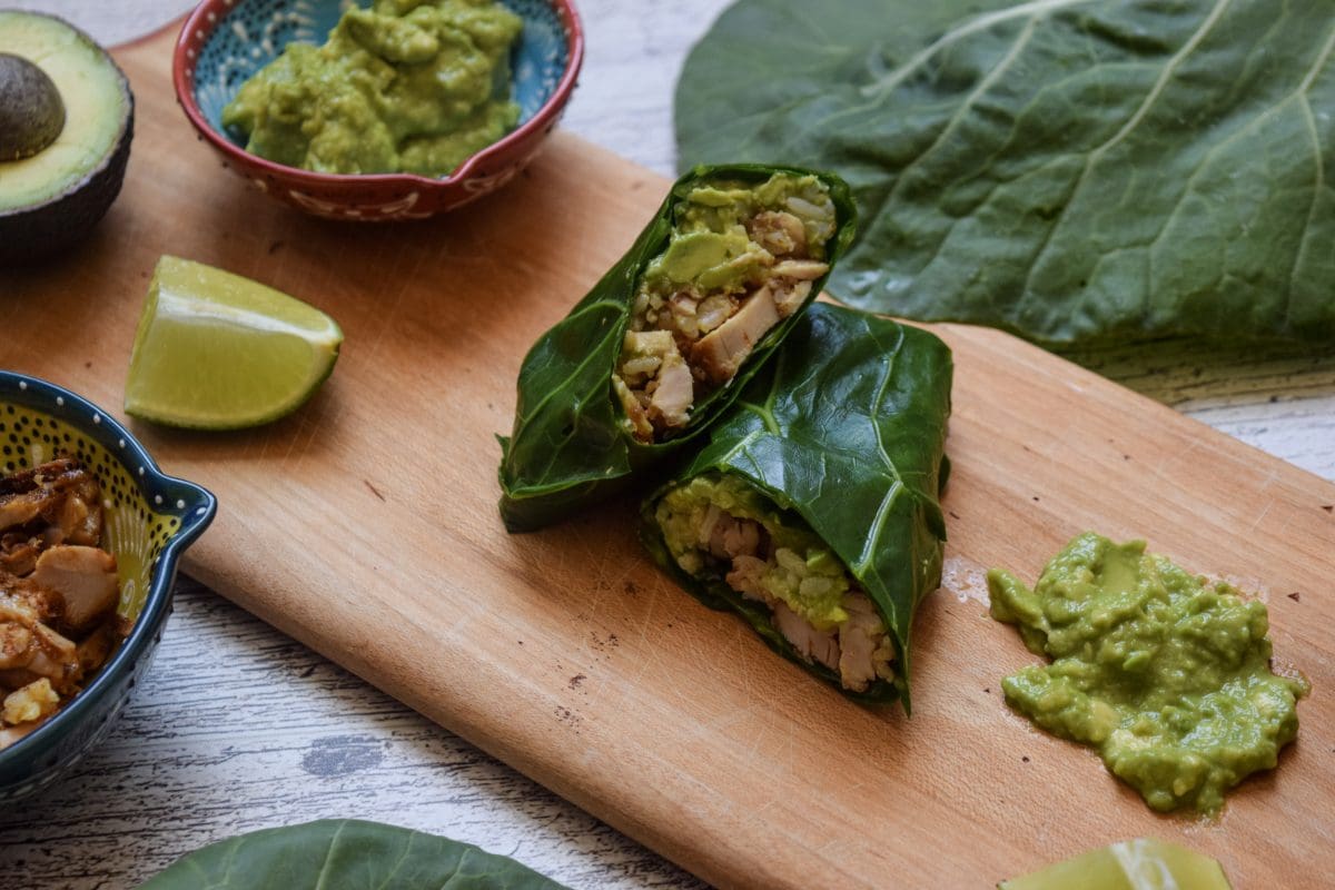 Collard Green Sandwich Wraps Drizzle Kitchen