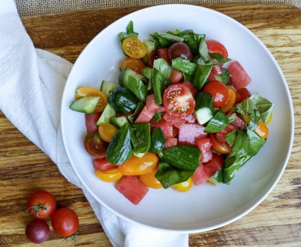 Tomato-Watermelon Summer Salad